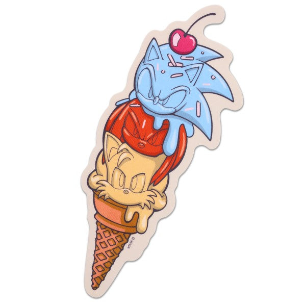 ソニック・ザ・ヘッジホッグ トラベルステッカー ③ICE CREAM [エンスカイ][GOODS]