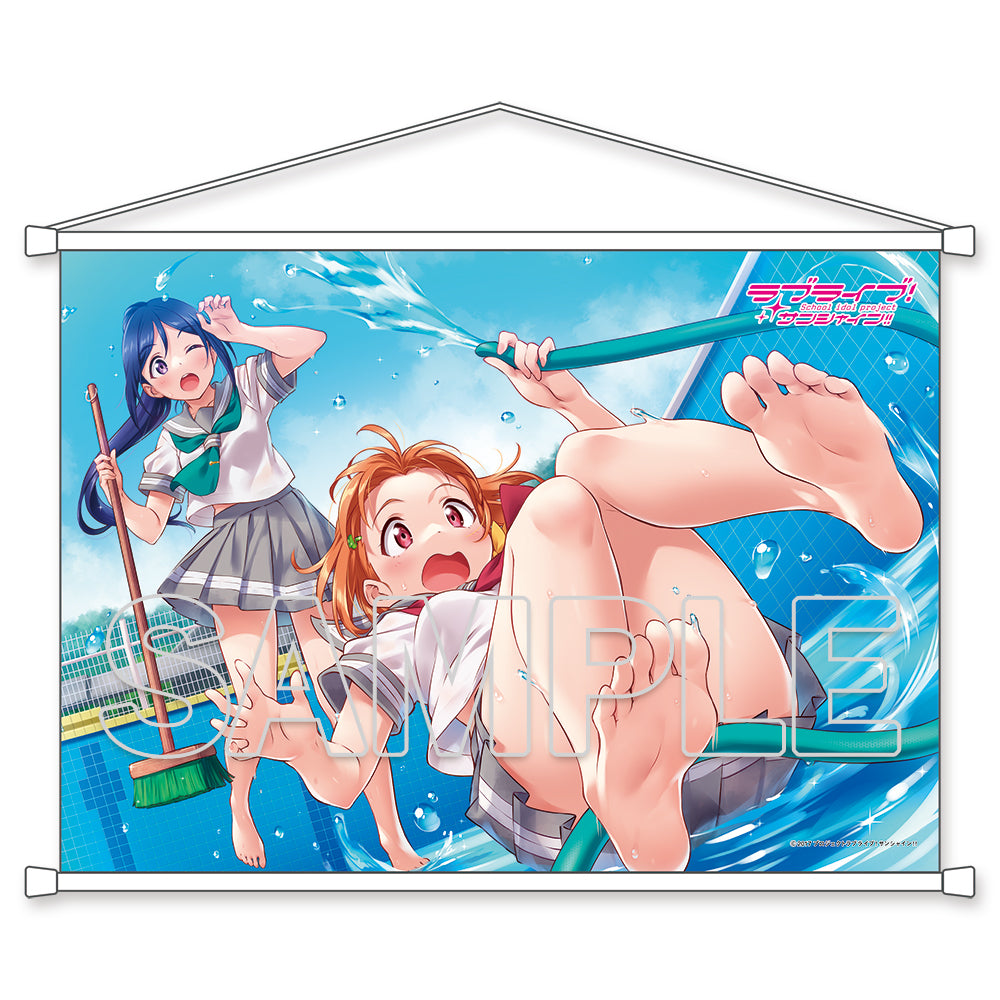 『ラブライブ!サンシャイン!!』B2タペストリー Aqours 千歌&果南[2][KADOKAWA (電撃)][GOODS]