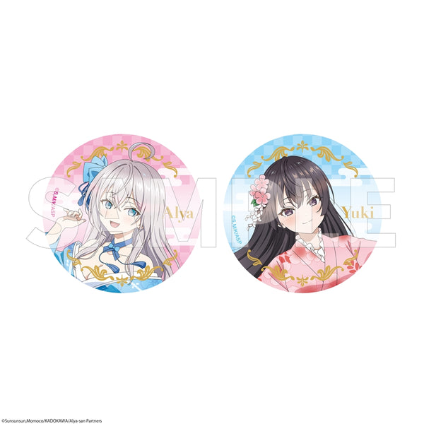 「時々ボソッとロシア語でデレる隣のアーリャさん」缶バッジセット 着物ドレスver. [KADOKAWA][GOODS]