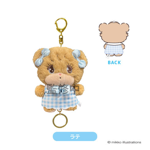 mikko illustrations リール付きマスコット ラテ [ティー・シー・ピー][GOODS]