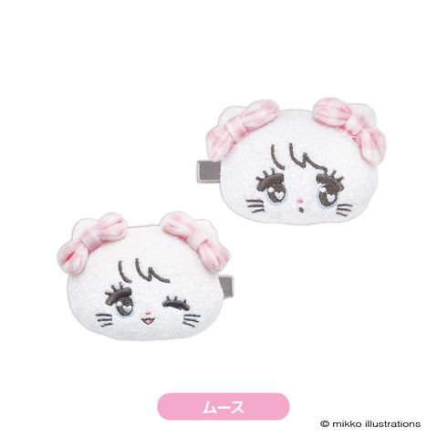 mikko illustrations ぬいぐるみヘアクリップ ムース [ティー・シー・ピー][GOODS]