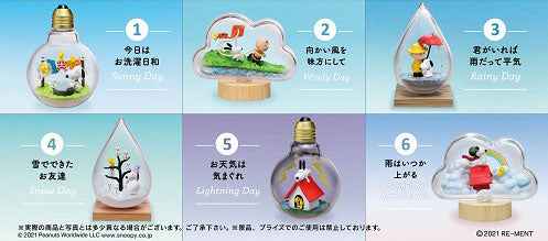 スヌーピー WEATHER Terrarium 1箱6個入り  [リーメント][ Tフィギュア]