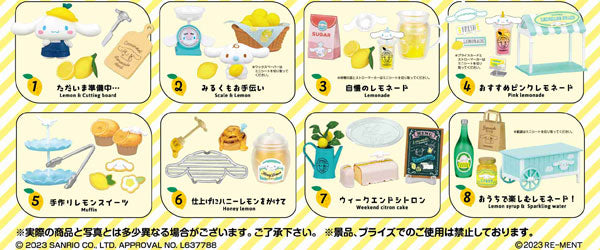 Cinnamoroll Lemonade Stand 1箱8個入り  [リーメント][ Tフィギュア]