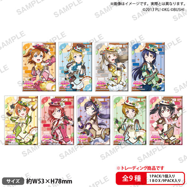 ラブライブ!スクールアイドルフェスティバル しかくい缶バッジコレクション μ's アイスフレーバーver. 1箱9個入り [ブシロード クリエイティブ][トレーディング]