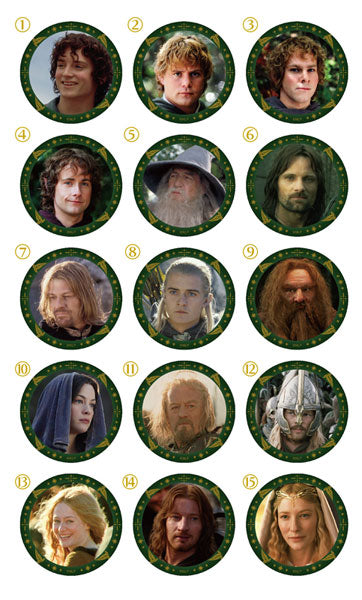 The Lord of the Rings 缶バッジコレクション 1箱15個入り [ムービック][トレーディング]