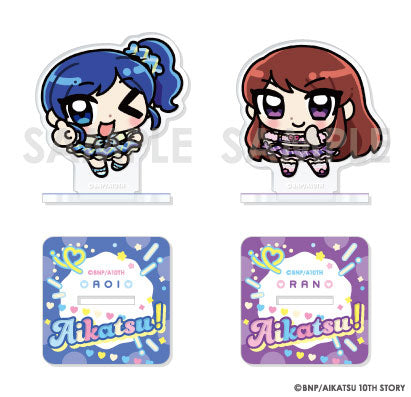 アイカツ!シリーズ アクリルスタンドセット Illustrated byあにゃ 2.霧矢あおい&紫吹 蘭 [ソル・ インターナショナル][GOODS]