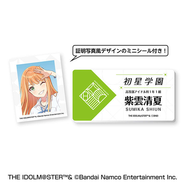 学園アイドルマスター 名札風アクリルバッジ ⑦紫雲清夏 [エンスカイ][GOODS]