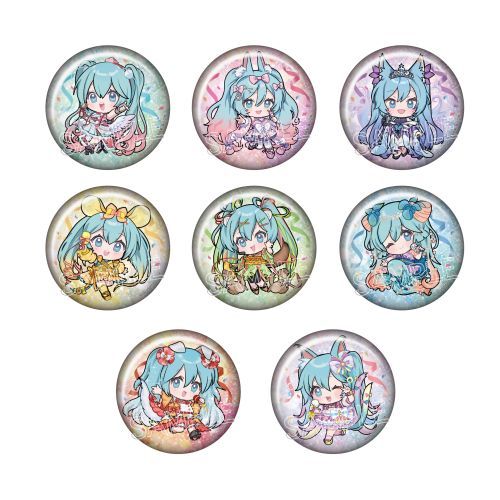 初音ミク あやかしステージ キラキラ缶バッジ 1箱8個入り [ツインクル][トレーディング]