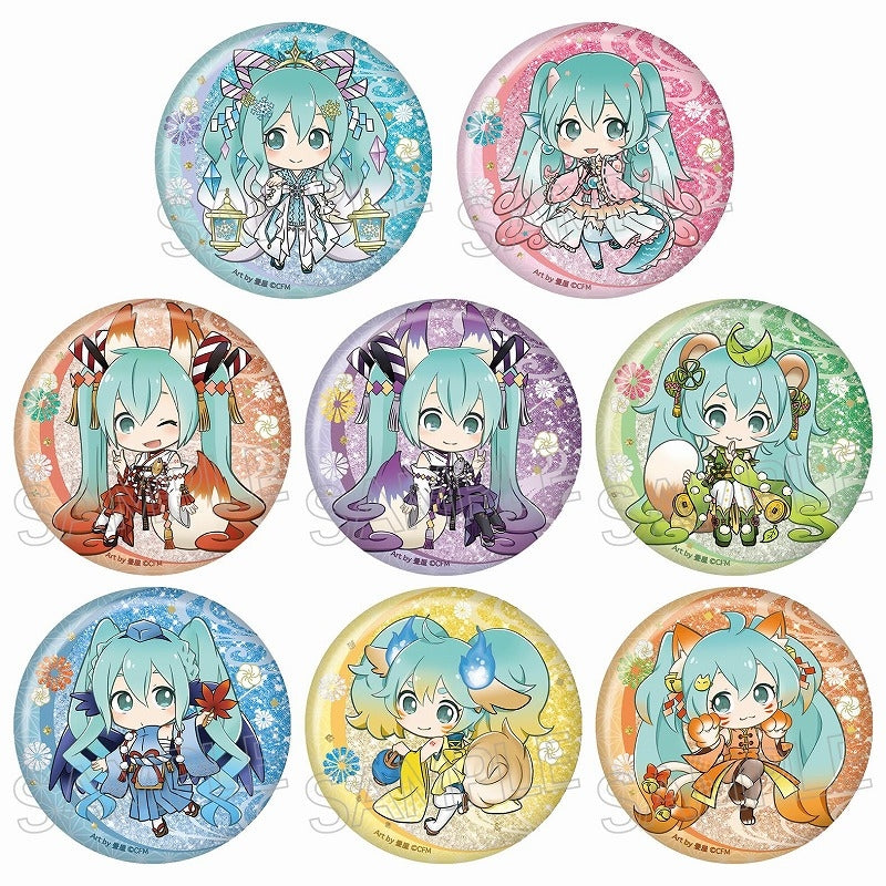 初音ミク 百鬼夜行 キラキラ缶バッジ 1箱8個入り [ツインクル][トレーディング]