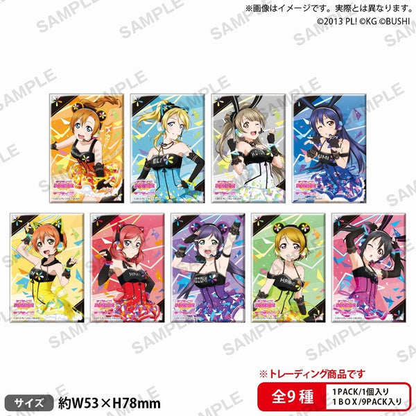 ラブライブ!スクールアイドルフェスティバル しかくい缶バッジコレクション μ&#39;s サイバーver. 1箱9個入り [ブシロード クリエイティブ][トレーディング]