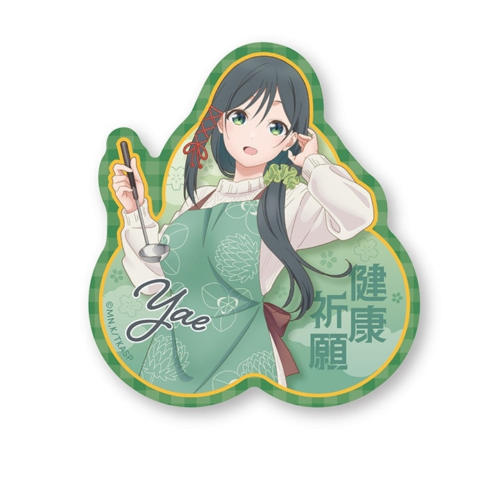 甘神さんちの縁結び お守り風ステッカー ④甘神夜重(花柄エプロン) [エンスカイ][GOODS]