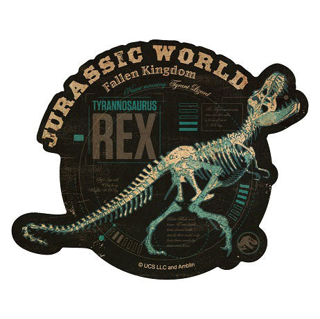 ジュラシックワールド JURASSIC WORLD トラベルステッカー BONE [ensky(エンスカイ)][キャラグッズ]