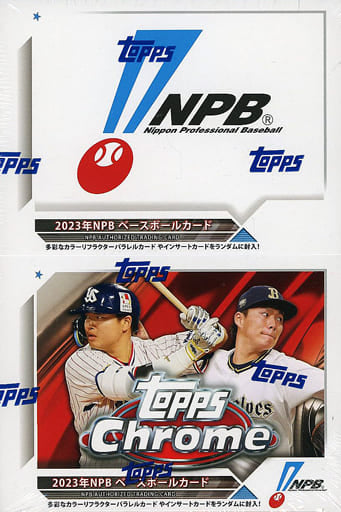 2023年トップス社 NPB クローム 日本プロ野球認定ベースボールカード BOX