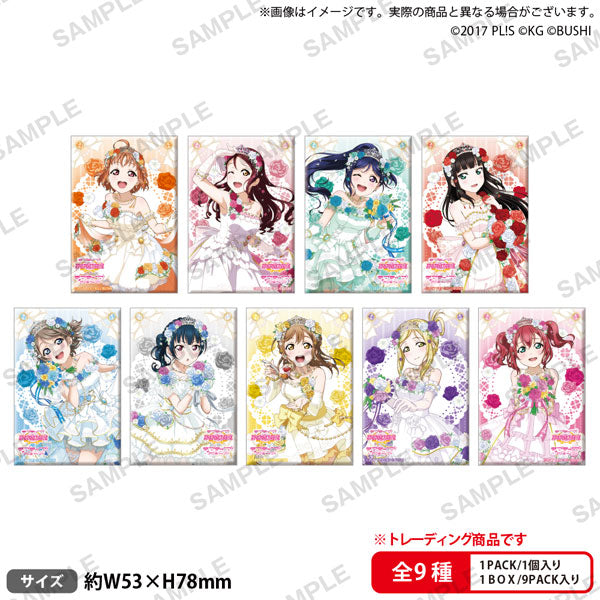 ラブライブ!スクールアイドルフェスティバル しかくい缶バッジコレクション Aqours ウェディングver. 1個[ブシロード クリエイティブ][トレーディング][新作]